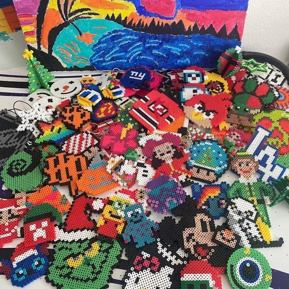 (Set of 4) Coasters — Ornaments — or Magnets - Halloween Christmas